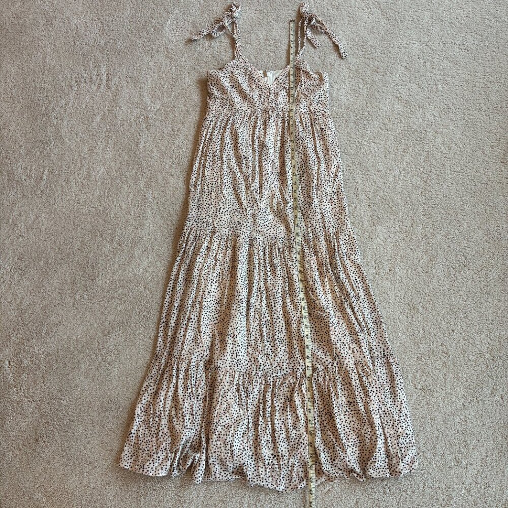 Express Cream/Black/Pink Adjustable Straps Maxi Summer Dress - Picture 12 of 15